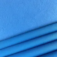 Трикотажная ткань на флисе Голубая