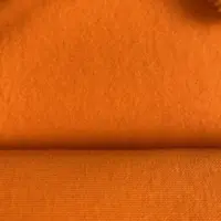 Трикотажная ткань на флисе Оранжевая