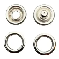 Кнопка BABY 10.5 мм Никель открытая