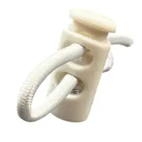 Фиксатор для шнурков на 2 отверстия Белый