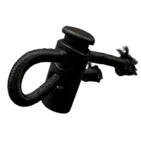 Фиксатор для шнурков на 2 отверстия Черный