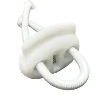 Фиксатор для шнурков на 2 отверстия Белый