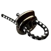 Фиксатор для шнурков на 2 отверстия Темный никель