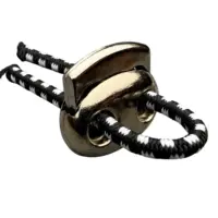 Фиксатор для шнурков на 2 отверстия Никель