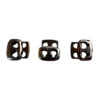 Металлический фиксатор для шнурков Цвет - Темный никель