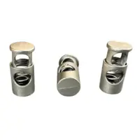 Металлический фиксатор для шнурков 1 отверстие Сатин