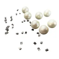 Жемчуг для одежды прибивной 10 мм белый (500 грам)