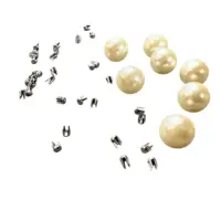 Жемчуг для одежды прибивной 10 мм молоко (500 грам)