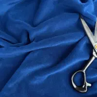 Флисовая ткань цвета индиго