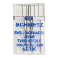 Иглы для швейных машин - двойные Schmetz Twin jeans ZWI 4.0/100