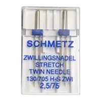 Иглы для швейных машин - двойные Schmetz Twin Stretch 2.5/75