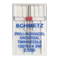 Иглы для швейных машин - двойные Schmetz Twin Universal 2.5/80