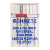 Иглы для швейных машин - двойные Schmetz Extra wide twin needle ZWI BR № 8.0/100