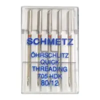 Иглы  швейных машин Schmetz Quick Threading 80