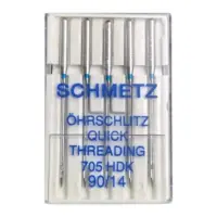 Иглы  швейных машин Schmetz Quick Threading 90