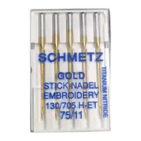 Иглы  швейных машин Schmetz Gold Embroidery 75