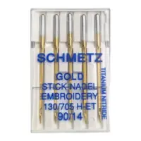 Иглы  швейных машин Schmetz Gold Embroidery 90