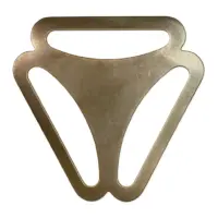 Пряжка 3-х щелевая для подтяжек 20х20х20 мм Антик